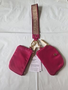 lululemon athletica Pink Dual Pouch Wristlet - Hot Pink